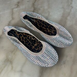 Steve Madden Girl’s Jkiana Rhinestone Ballet Flats size 5